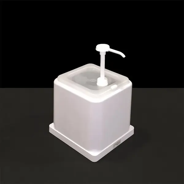 - PWMA-W, 0.5-Gallon White Condiment Pump Dispenser for Mayonnaise or Sauce
