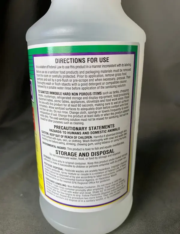 32 Oz RTU Sanitizer Spray For Institutional And Industrial Use, EA, RTUSAN32-X (Discontinued)