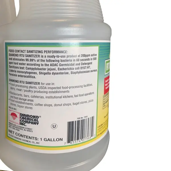 Diamond 1-Gallon RTU Sanitizer For Institutional And Industrial Use, EA, RTUSAN128-X