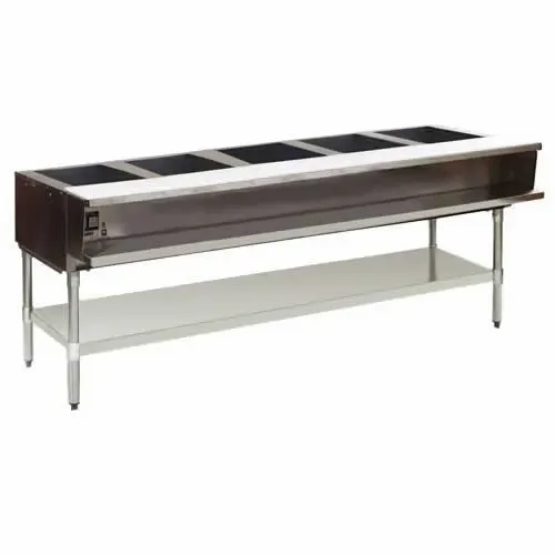 Eagle Group AWT5-NG, 79 inch 5-Well Water Bath Gas Steam Table