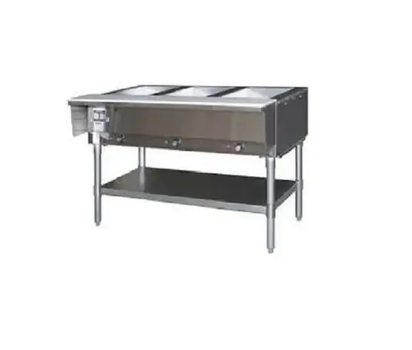 Eagle Group HT3-NG, 48-Inch 3-Well Gas Steam Table, Natural Gas, NSF, CUL, KCL