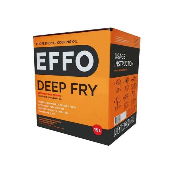 EFFO EDF20, 20 Lb Deep Fry 100% High Oleic Sunflower Oil