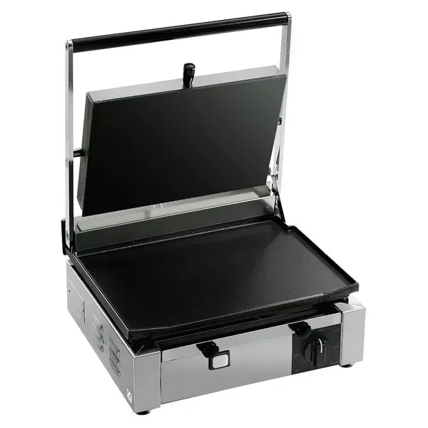 Eurodib CORT-L, 14.5x10-inch Electric Panini Grill with Smooth and Ribbed Plates