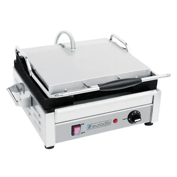 Eurodib SFE02345, 16-Inch Countertop Single Electric Panini Grill, UL, cUL, NSF