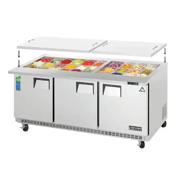 Everest Refrigeration EOTP3, Mega Top Refrigerated Sandwich/Salad Unit