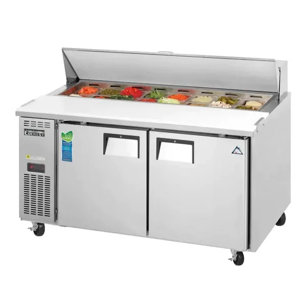 Everest Refrigeration EPWR2, 59.13-Inch 2 Door Refrigerated Sandwich / Salad Prep Table