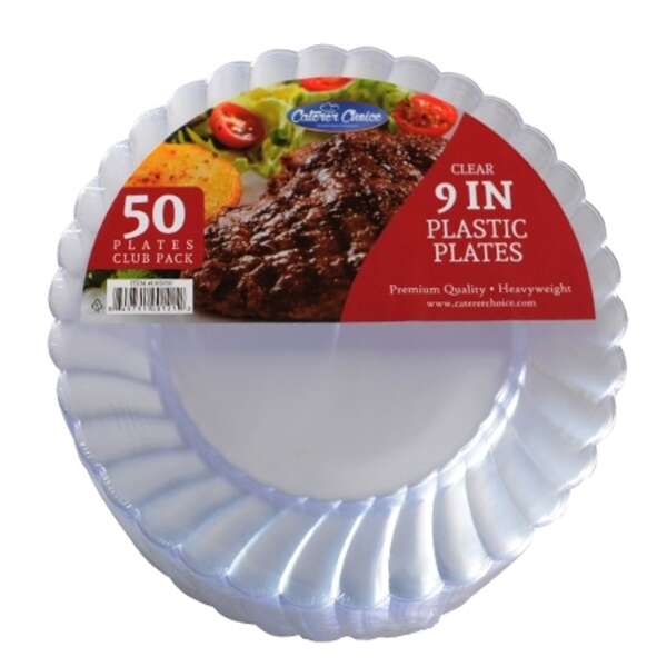 Fineline Settings 1105050, 9-inch Caterer Choice Premium Plates, Club Pack, 300/CS