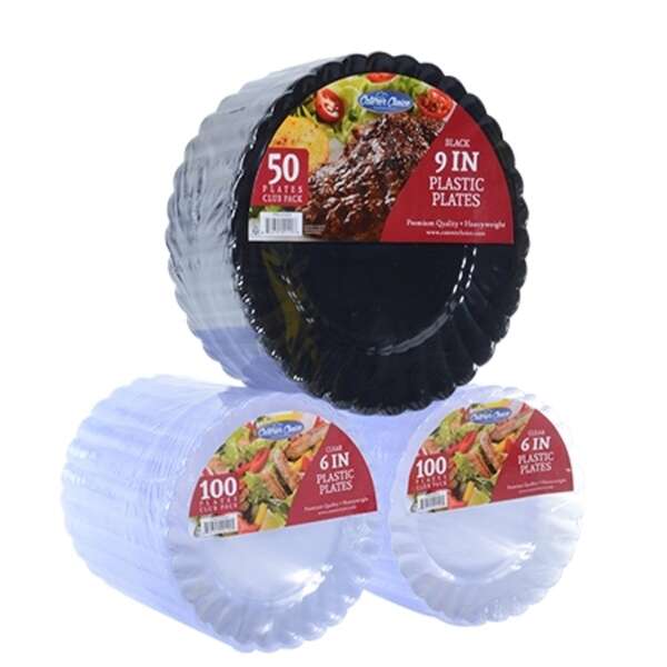 Fineline Settings 1106100, 6-inch Caterer Choice Premium Plates, Club Pack, 600/CS
