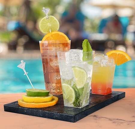 Fineline Settings 1116 16 Oz. Wavetrends Clear Square Plastic Tumblers, 168/CS (Discontinued)