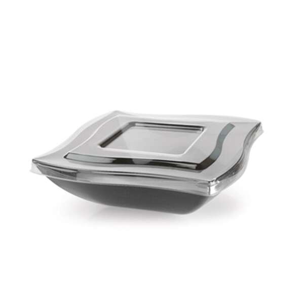 Fineline Settings 132-L, 32 Oz Wavetrends PET Flat Lid for 32 Oz Bowl, 48/CS (Discontinued)