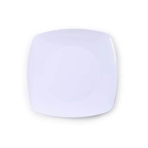 Fineline Settings 1508-WH-X, 7.5-Inch Renaissance White Plastic Salad Plates, 10-Piece Pack