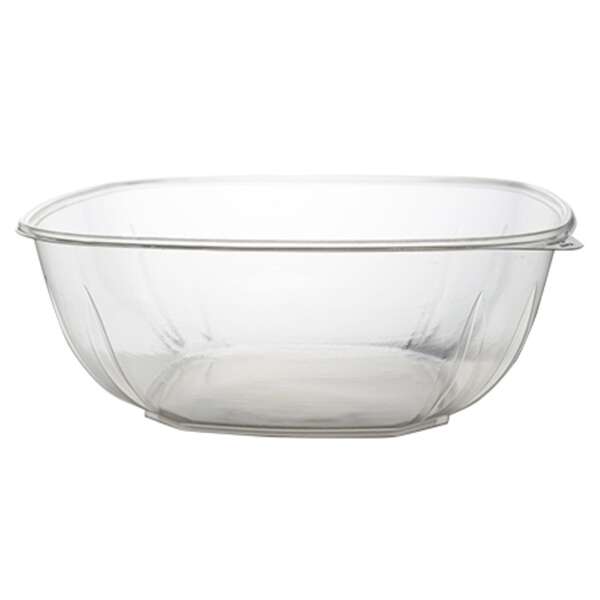 Fineline Settings 15320V2L.CL, 320 Oz Super Bowl Plus Extra Large Rectangular Clear PET Bowl, 25/CS