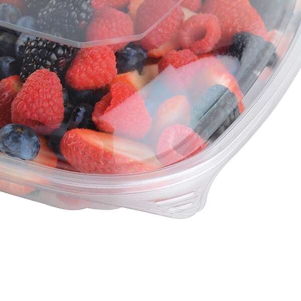 Fineline Settings 15816L-L, 10.75-inch Super Bowl Plus Extra Large Dome Lid for Extra Large PET Bowl, 50/CS