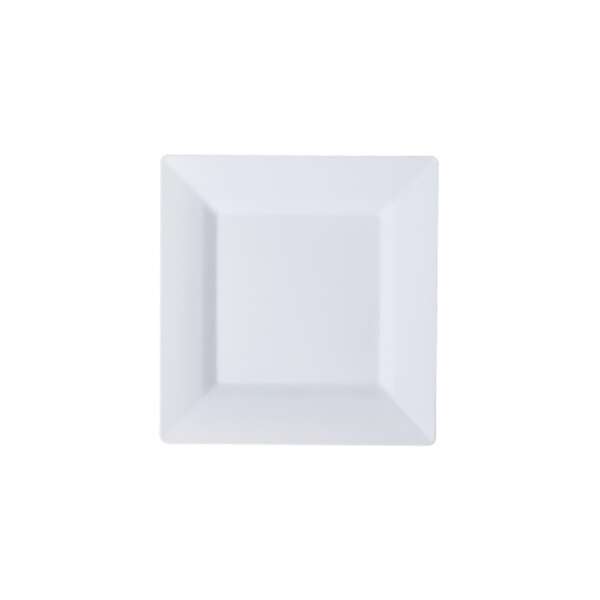 Fineline Settings 1606-WH, 6.5-inch Solid Squares White Dessert Plate, 120/CS