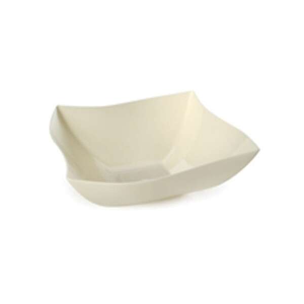Fineline Settings 164-BO, 64 Oz Wavetrends Bone Square Serving Bowl, 50/CS (Discontinued)