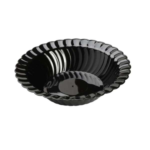 Fineline Settings 212-BK, 12 Oz Flairware Polystyrene Black Bowl, 180/CS