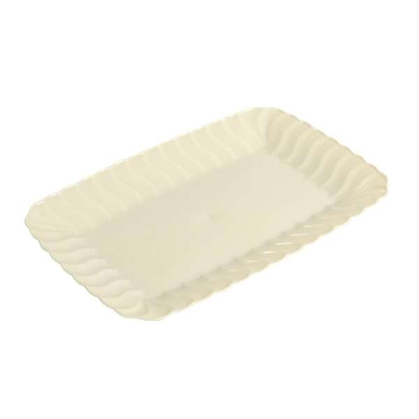 Fineline Settings 257-BO, 5x7-inch Flairware Polystyrene Bone Snack Tray, 252/CS (Discontinued)