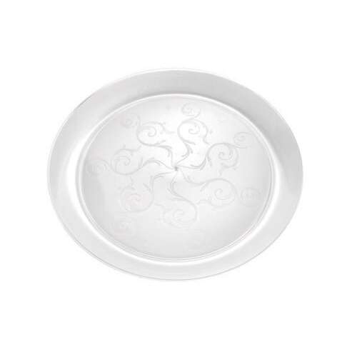 Fineline Settings 306, 6.25-Inch Savvi Serve Clear Plastic Plates, 240/CS