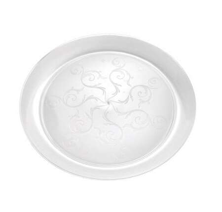 Fineline Settings 309CL, 9.5-Inch Savvi Serve Clear Plastic Plates, 240/CS