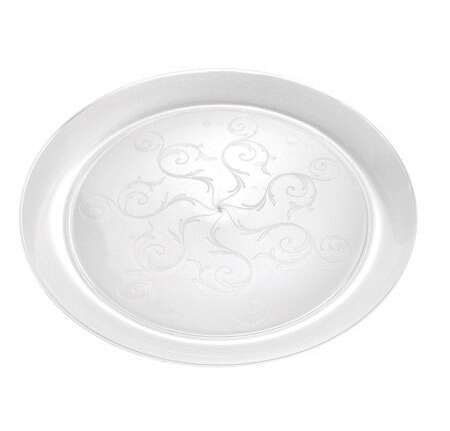 Fineline Settings 310, 10.75-Inch Savvi Serve Clear Plastic Plates, 240/CS