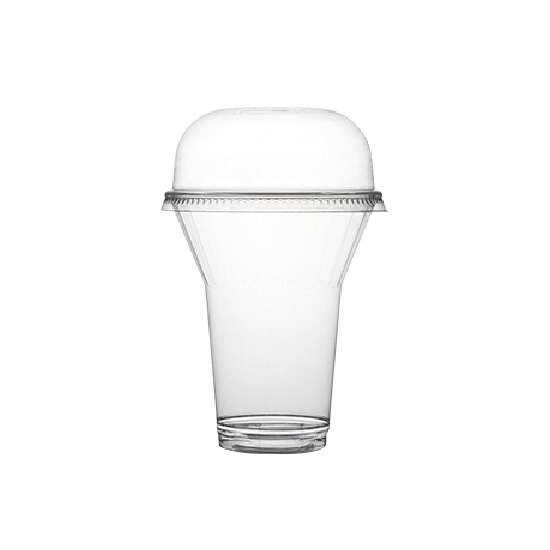 Fineline Settings 3195DL, 95mm Super Sips Clear PET Dome Lids No Hole, 1000/CS (Discontinued)