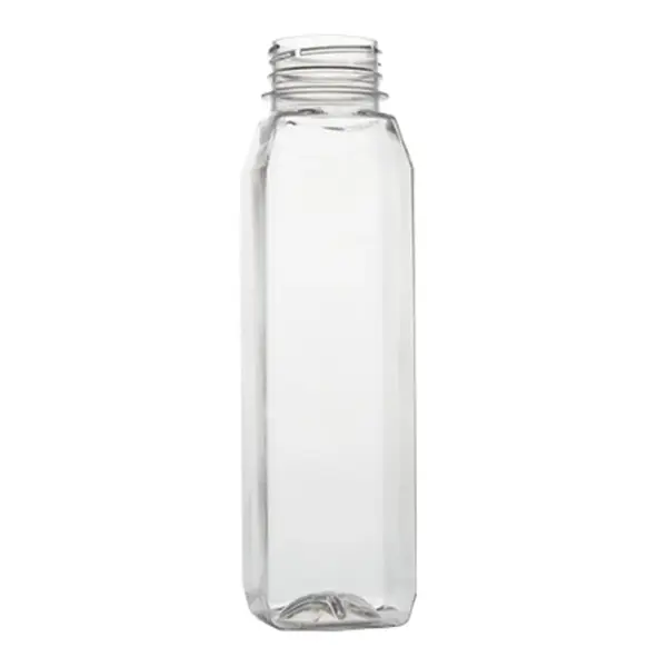 Fineline Settings 321238, 12 Oz Super Sips Tall Square PET Juice Bottle, 198/CS