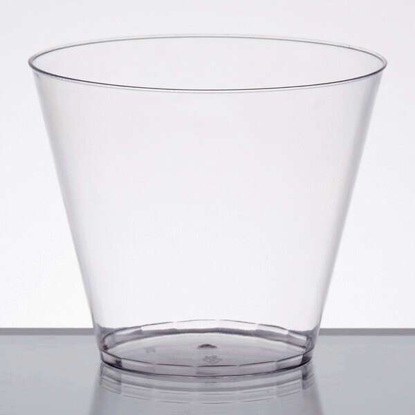 Fineline Settings 409-CL, 9 Oz. Savvi Serve Clear Plastic Shot Glasses, 500/CS