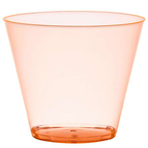 Fineline Settings 409-ORG, 9 Oz. Savvi Serve Orange Plastic Shot Glasses, 500/CS (Discontinued)