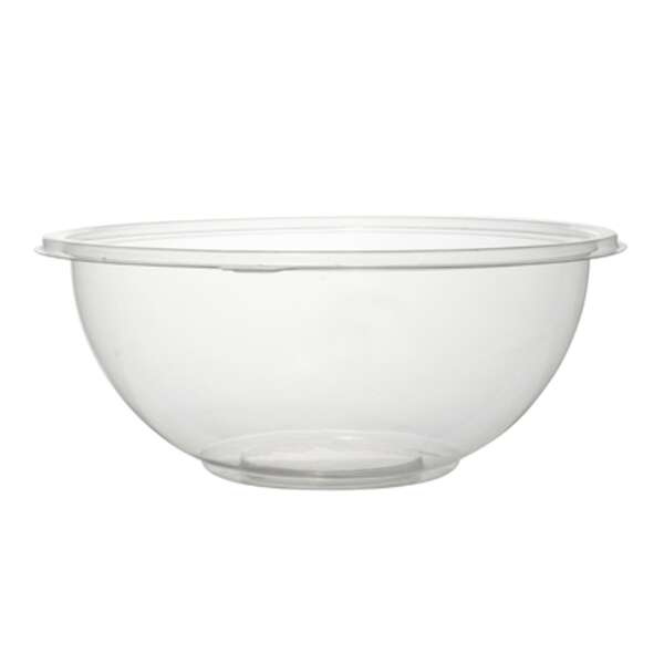 Fineline Settings 5048-CL, 48 Oz Super Bowl PET Clear Salad Bowl, 50/CS