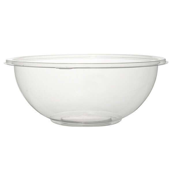 Fineline Settings 5080-CL, 80 Oz Super Bowl PET Clear Salad Bowl, 25/CS