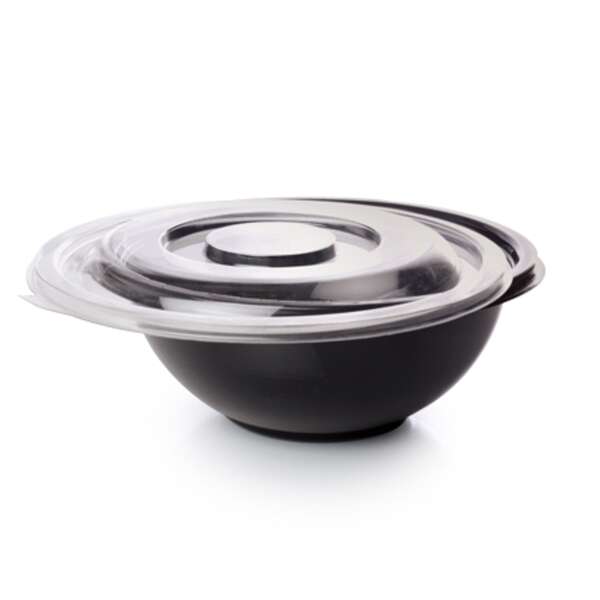 Fineline Settings 5160-FL, Super Bowl PET Flat Lid for 160 Oz Salad Bowl, 25/CS