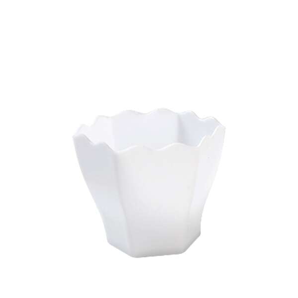Fineline Settings 6304-WH, 2.5 Oz Tiny Temptations White Square Tiny Dessert Cup, 200/CS (Discontinued)