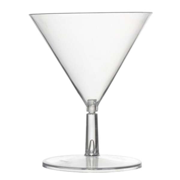 Fineline Settings 6401-CL, 2 Oz Tiny Temptations Clear Tiny Martini Glass, 2-Piece Set, 120/CS