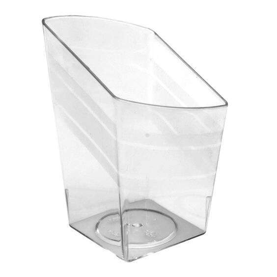 Fineline Settings 6407-CL-X, 2.25x3-Inch Clear Plastic Tiny Trifles, 10-Piece Pack