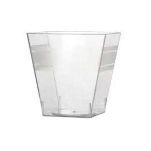 Fineline Settings 6411-CL, 2 Oz. Clear Plastic Tiny Cubes, 200/CS