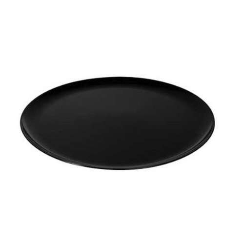 Fineline Settings 8601-BK, 16-Inch Platter Pleasers Black Round Plastic Trays, 25/CS