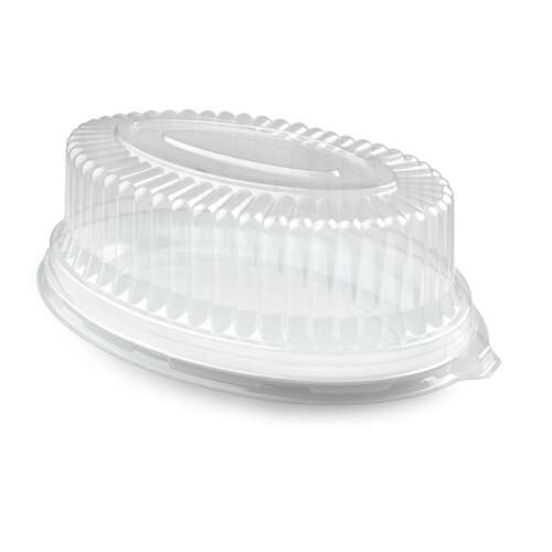 Fineline Settings 9514-L, 14x21-Inch Platter Pleasers Clear Oval Dome PET Lids, 40/CS