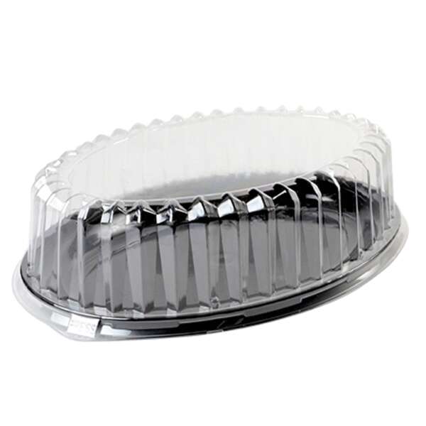 Fineline Settings DDOS916.L, 16x11-inch Platter Pleasers PETE Oval Dome Lid, 50/CS