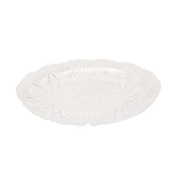 Fineline Settings EMI-PT8.CL, 8-Inch Polystyrene Clear Scalloped Platter, 50/CS