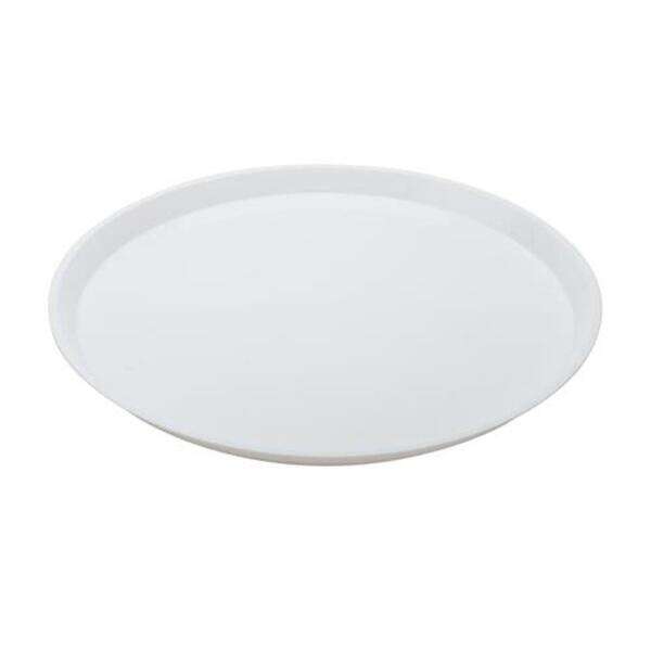 Fineline Settings HR0012.WH, 12-inch Platter Pleasers White Angled High Rim Platter, 25/CS (Discontinued)