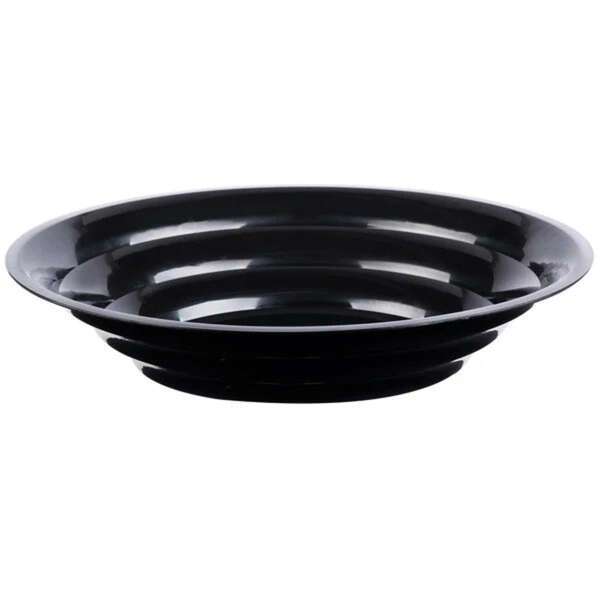 Fineline Settings LPB1280PP.BK, 80 Oz 12-inch ReForm Polypropylene Black Low Profile Bowl, 25/CS