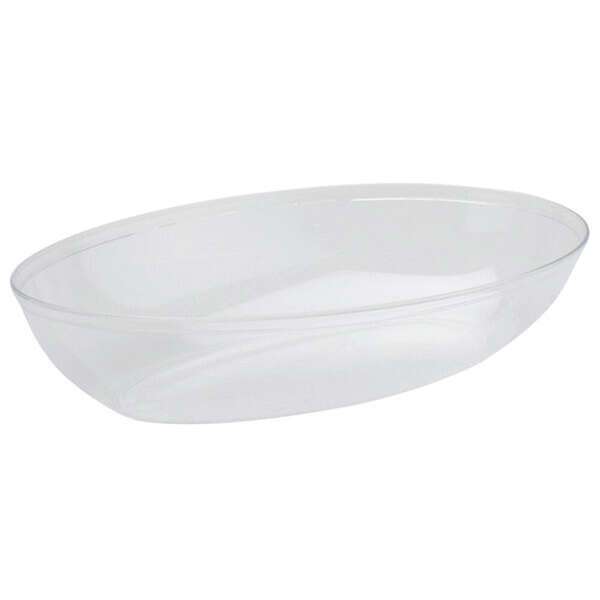 Fineline Settings OB4532.CL, 32 Oz Platter Pleasers Clear Oval Luau Bowl, 50/CS