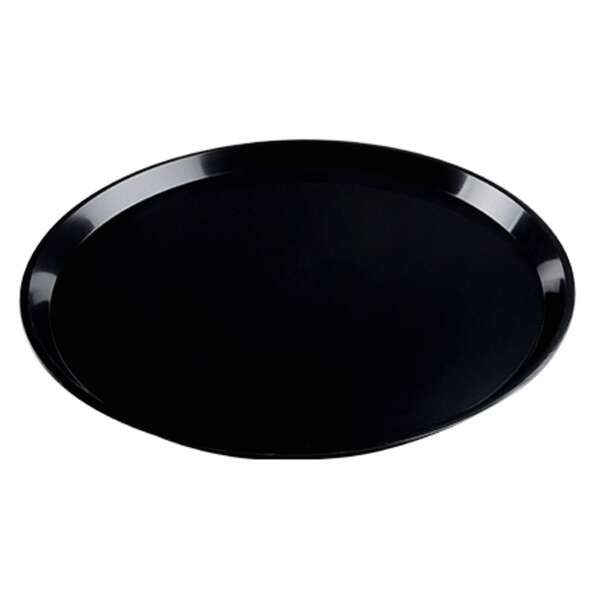 Fineline Settings P18000.BK, 18-inch Platter Pleasers Black Heavy Duty Round Platter, 25/CS