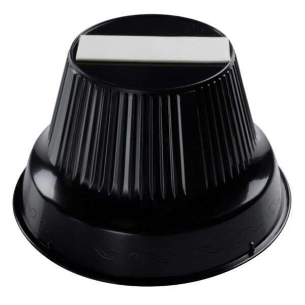 Fineline Settings PDS6031T.BK, 30 Oz 6-inch Platter Pleasers Round Black Pedestal Bowl with Tape, 24/CS (Discontinued)
