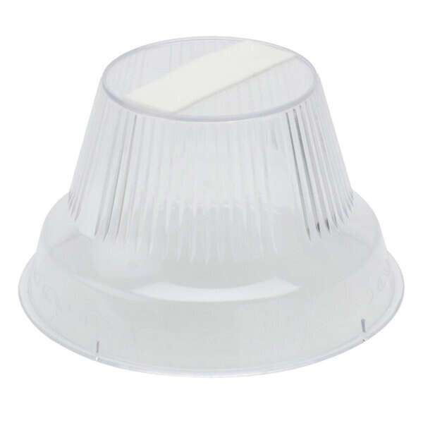 Fineline Settings PDS6031T.CL, 30 Oz 6-inch Platter Pleasers Round Clear Pedestal Bowl with Tape, 24/CS (Discontinued)