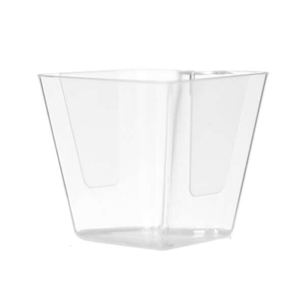 Fineline Settings SE1015.CL, 3 Oz 2.1x2-inch SelfEco PLA Compostable Clear Mini Cube, 200/CS (Discontinued)