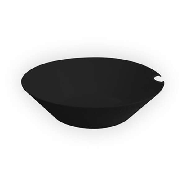 Fineline Settings SE1019.BK, 4 Oz 4x1.1-inch SelfEco PLA Compostable Black Round Bowl, 200/CS (Discontinued)