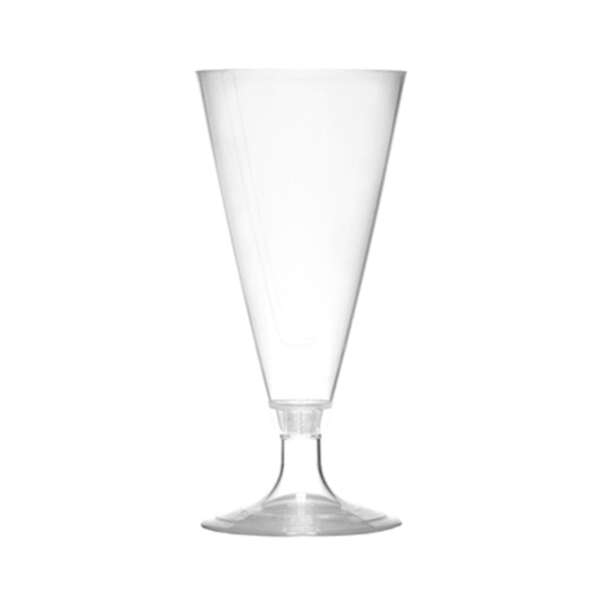 Fineline Settings SE1049.CL, 5.5 Oz SelfEco PLA Compostable Clear Champagne Flute, 2-Piece Set, 50/CS (Discontinued)