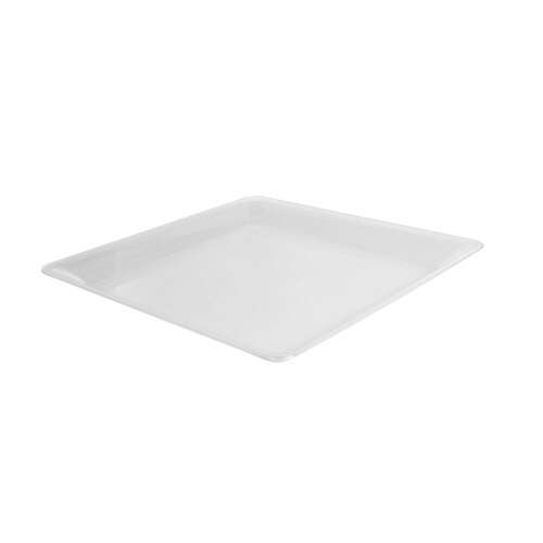 Fineline Settings SQ4212.CL, 12x12-Inch Platter Pleasers Clear Plastic Square Trays, 25/CS