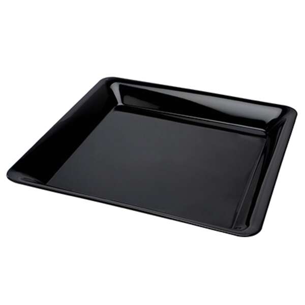 Fineline Settings SQ5212PP.BK, 12x12-inch ReForm Polypropylene Black Square Platter, 25/CS
